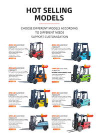 Free Delivery of 2.5-ton Electric Forklift with Hydraulic Lifting Customized for Elevated Electric Forklift.