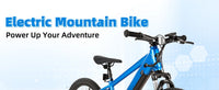 JOYSTAR Electric Bike for Kids Teens Ages 7+ with 250W Motor, 15 Miles 15MPH Electric Mountain Bicycle Safe Mini Ebikes