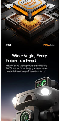 M24 GPS Drone 8K Camera Gift Delivery 5G Video Transmission Large Touch Screen Smart Obstacle Avoidance RC Quadcopter Gift Box