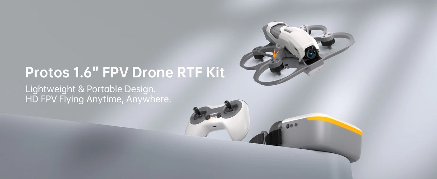 CADDXFPV Protos FPV Kit Racing Drone Radio Transmitter Alink FPV Goggles Ascent HD RC Quadcopter Mini Drone Toys as Gift