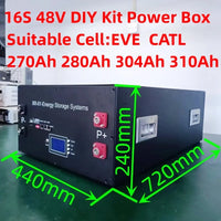 JK Inverter BMS V19 4.3 LCD  XR11-48V280AH 16S 51.2V LiFePO4 Battery Box DIY Kit For EVE CATL 280 310AH Solar Home Energy Storag
