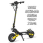 1200W Off Road Electric Scooter for Adults 48V Long Range E-Scooter 30MPH Fast Speed 11" Tubeless Tire Foldable Kick Scooter