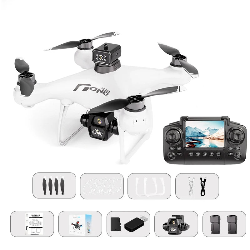 Dual Camera Screen-Controlled Aerial Drone with Cool Night Navigation Lights - Remote Control UAV Toy