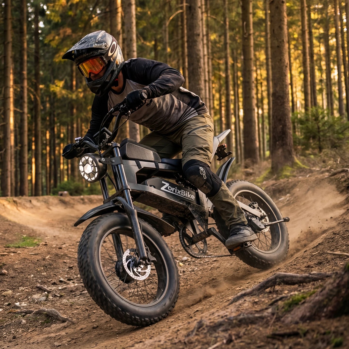ZorixBike R8 Pro Adult Ebike–3000W Brushless Motor 35MPH 48V 20Ah Lithium-Ion Battery 60–80Mi Range Hydraulic Disc Brakes