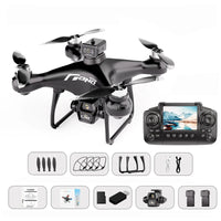 Dual Camera Screen-Controlled Aerial Drone with Cool Night Navigation Lights - Remote Control UAV Toy