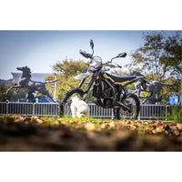 SXLL 2025 electric off-road motorcycle 12500W, suitable for mid-motor 60V 10.5Ah integrated battery, 3-speed, aluminum alloy fra