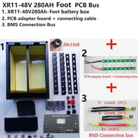 JK Inverter BMS V19 4.3 LCD  XR11-48V280AH 16S 51.2V LiFePO4 Battery Box DIY Kit For EVE CATL 280 310AH Solar Home Energy Storag
