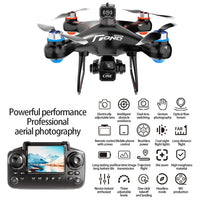 Dual Camera Screen-Controlled Aerial Drone with Cool Night Navigation Lights - Remote Control UAV Toy