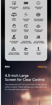 M24 GPS Drone 8K Camera Gift Delivery 5G Video Transmission Large Touch Screen Smart Obstacle Avoidance RC Quadcopter Gift Box